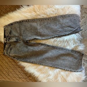 Madewell  The Perfect Vintage Straight Jean - black acid wash
